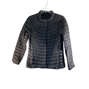 ATHLETA Women’s Black Lightweight Snap Up Puffer Jacket / Size: XS